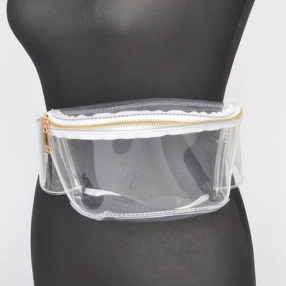 Clear Zip Front Fanny Pack - Picture 1 of 3